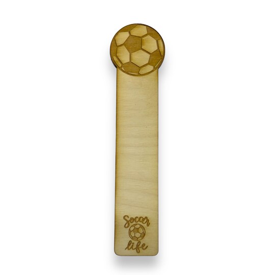 Bookmark - Soccer Life - Birch wood Bookmark - Soccer Life - Birch wood